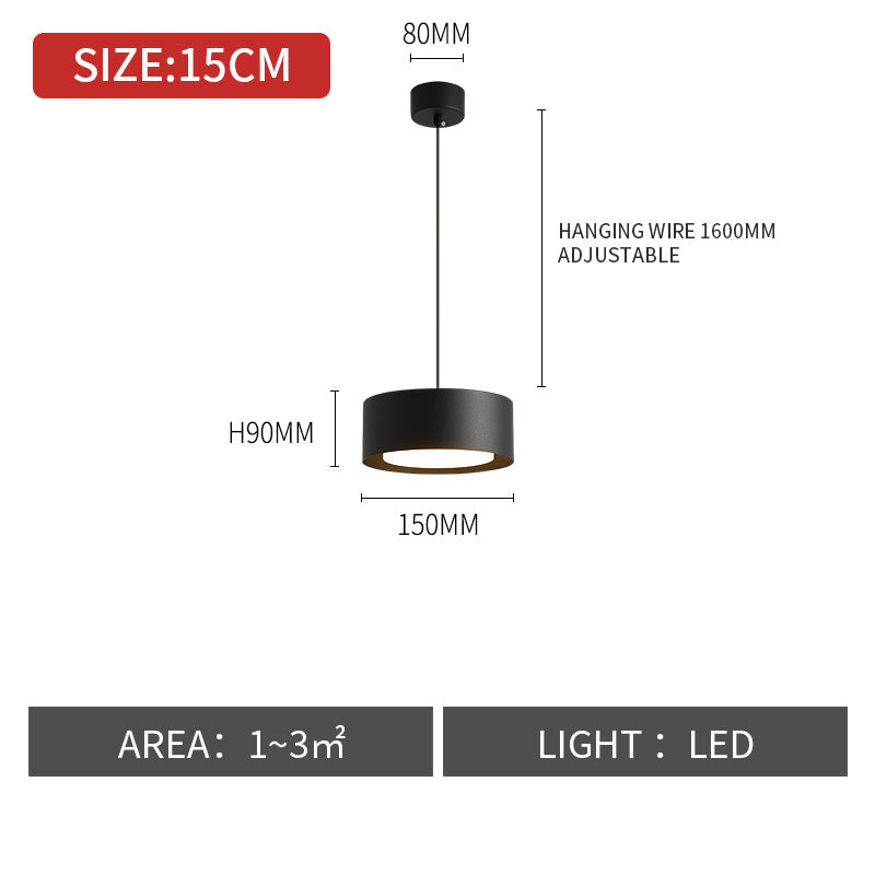 Petite suspension nordique créative pour table de chevet de chambre à coucher