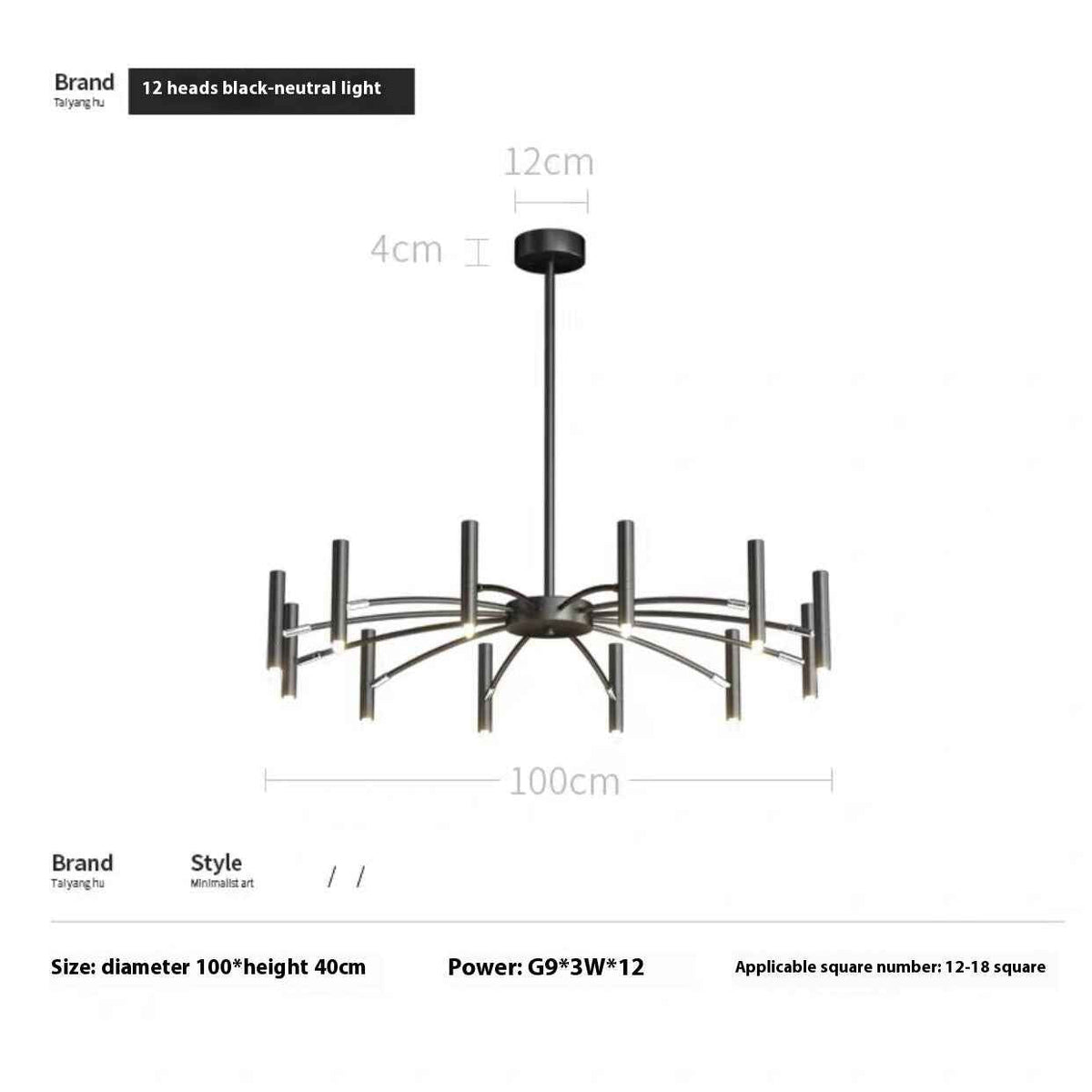 Lustre style nordique simple et moderne, tendance, minimaliste et créatif