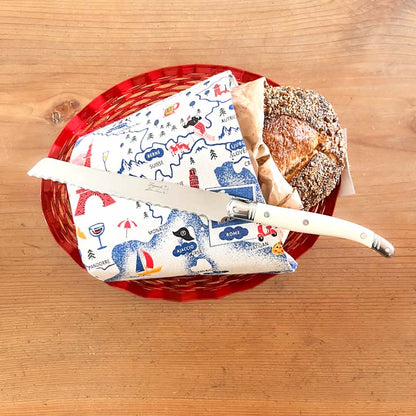 Laguiole Bread Knife, Off-White Handle