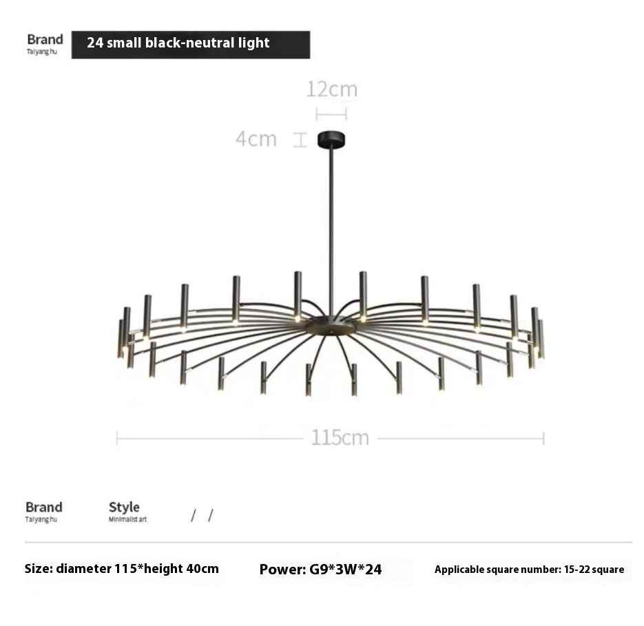 Lustre style nordique simple et moderne, tendance, minimaliste et créatif