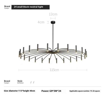 Lustre style nordique simple et moderne, tendance, minimaliste et créatif