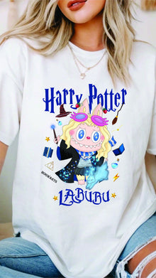 [Taille adulte] T-shirt Harry Potter Labubu – T-shirt graphique sorcier Kawaii, 100 % coton