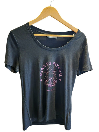 Icebreaker Merino Women's Tech Lite Print Scoop Neck Tee Shirts Large