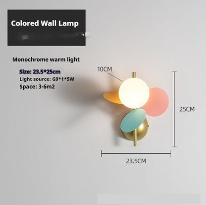 Suspension luminaire scandinave Macaron – Lampe créative en verre pour salle à manger et salon avec éclairage LED G9