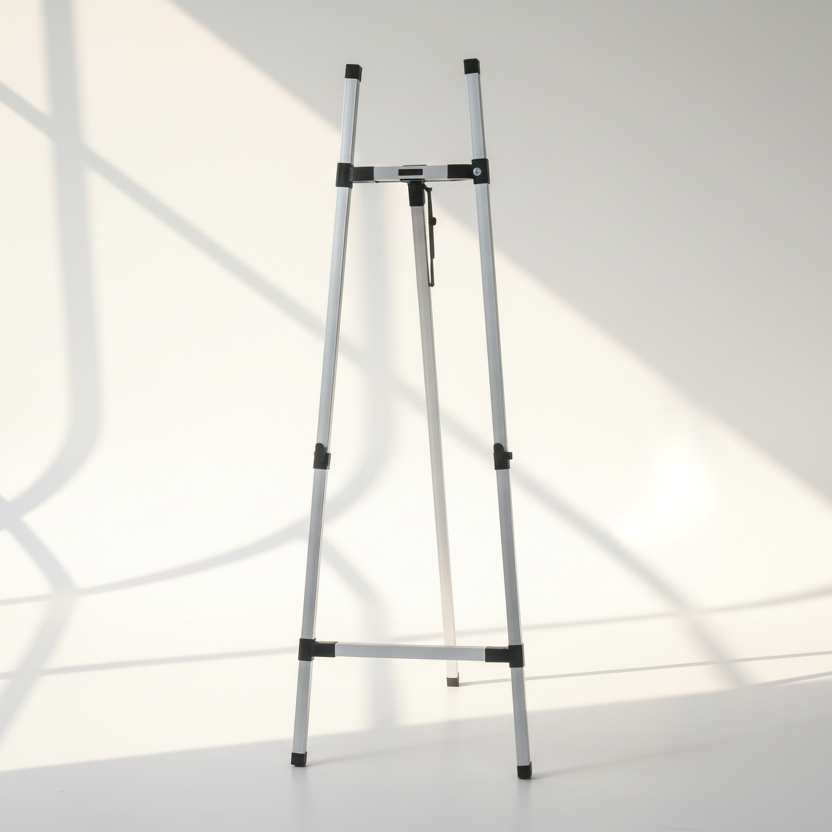 Chevalet d'affichage en aluminium noir, 162 cm