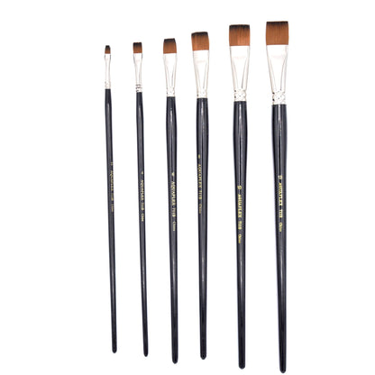 Aquaflex - Brown Synthetic Brush with Long Handle