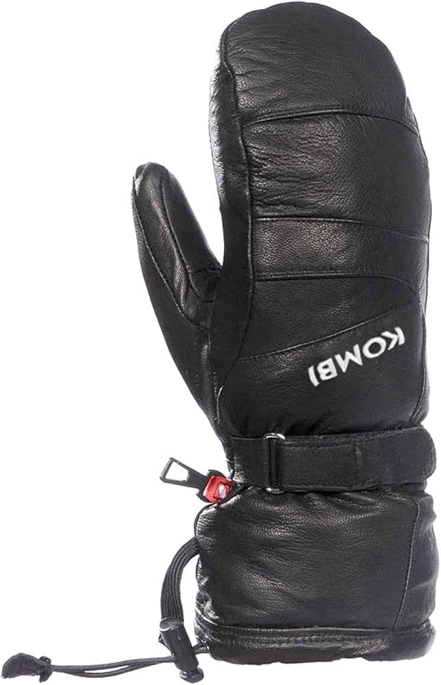 Mouffles en cuir en duvet d'oie Kombi pour femme The First Tracker, taille S