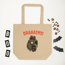 Sac fourre-tout écologique de poulet zombie d'Halloween