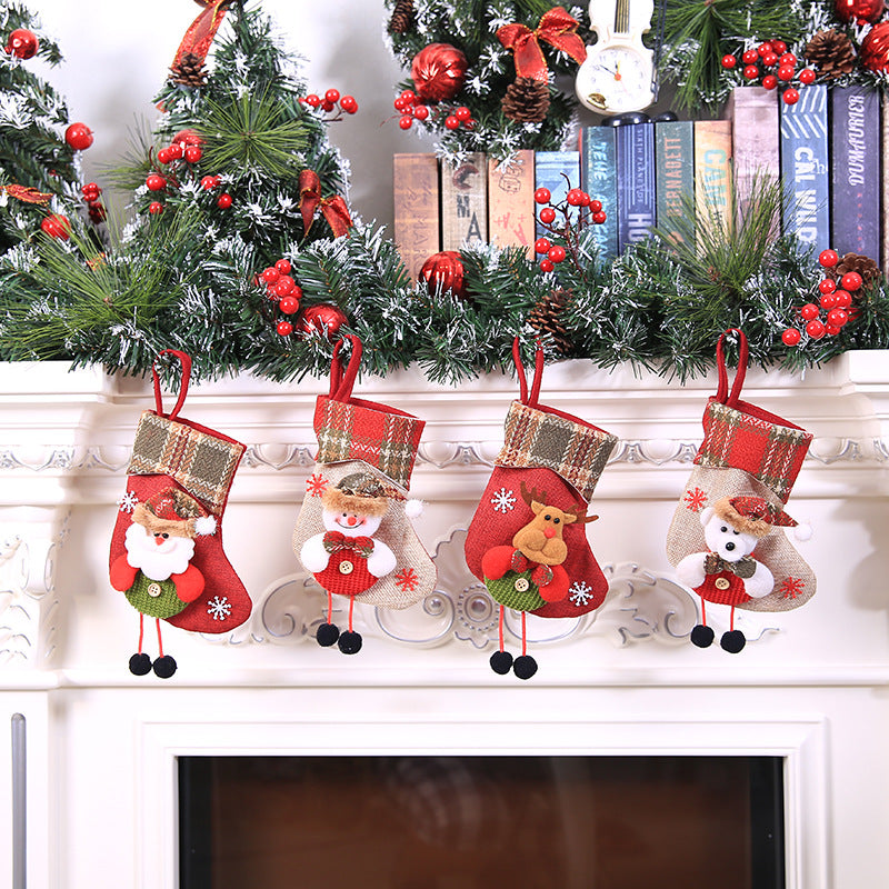Christmas Stocking Pendant – Festive Holiday Gift Bag Hanging Decoration