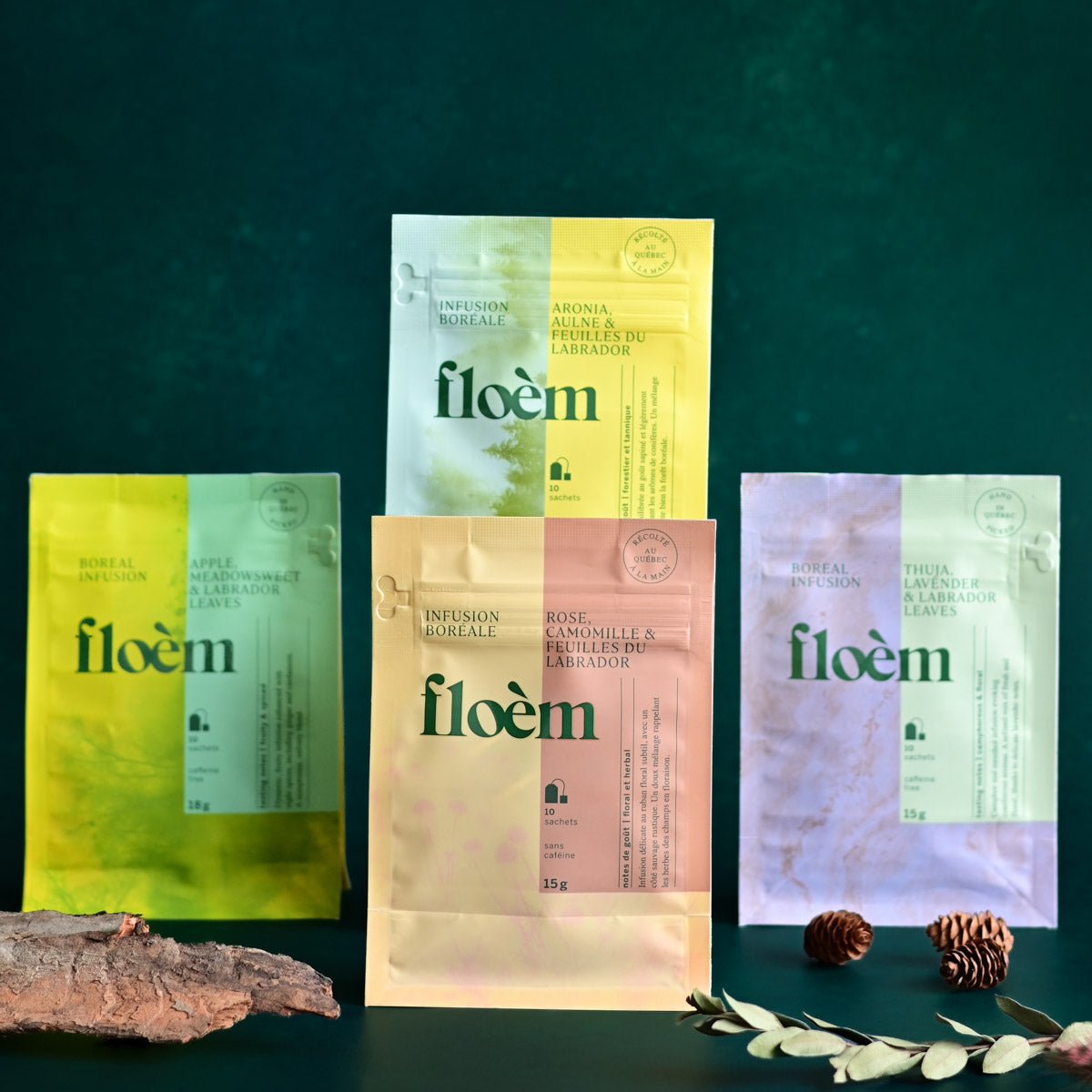 Herbal Tea Set - Discovery Set, 4-Variety Pack in Tea Bags