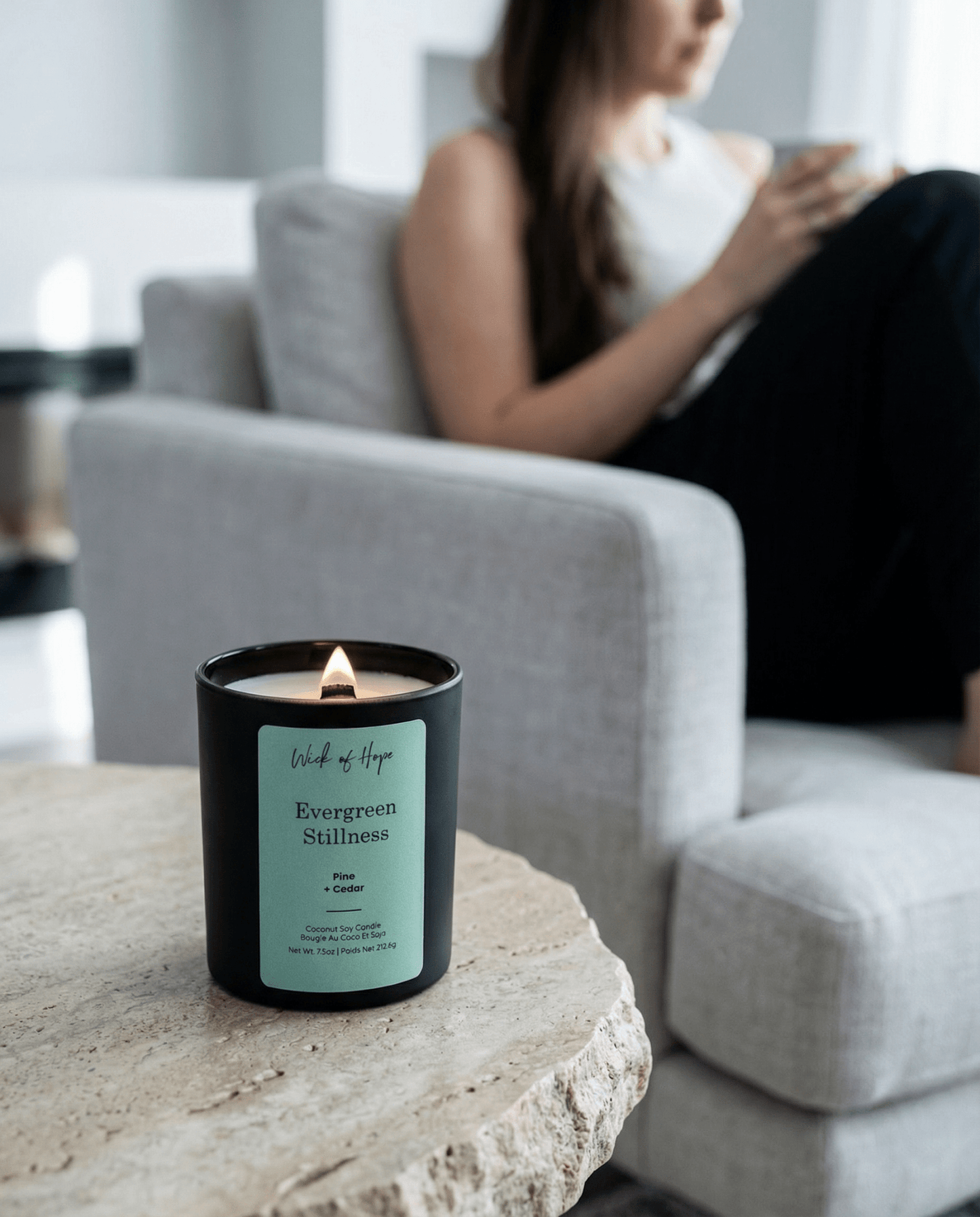 Evergreen Stillness Candle | Pine + Cedar