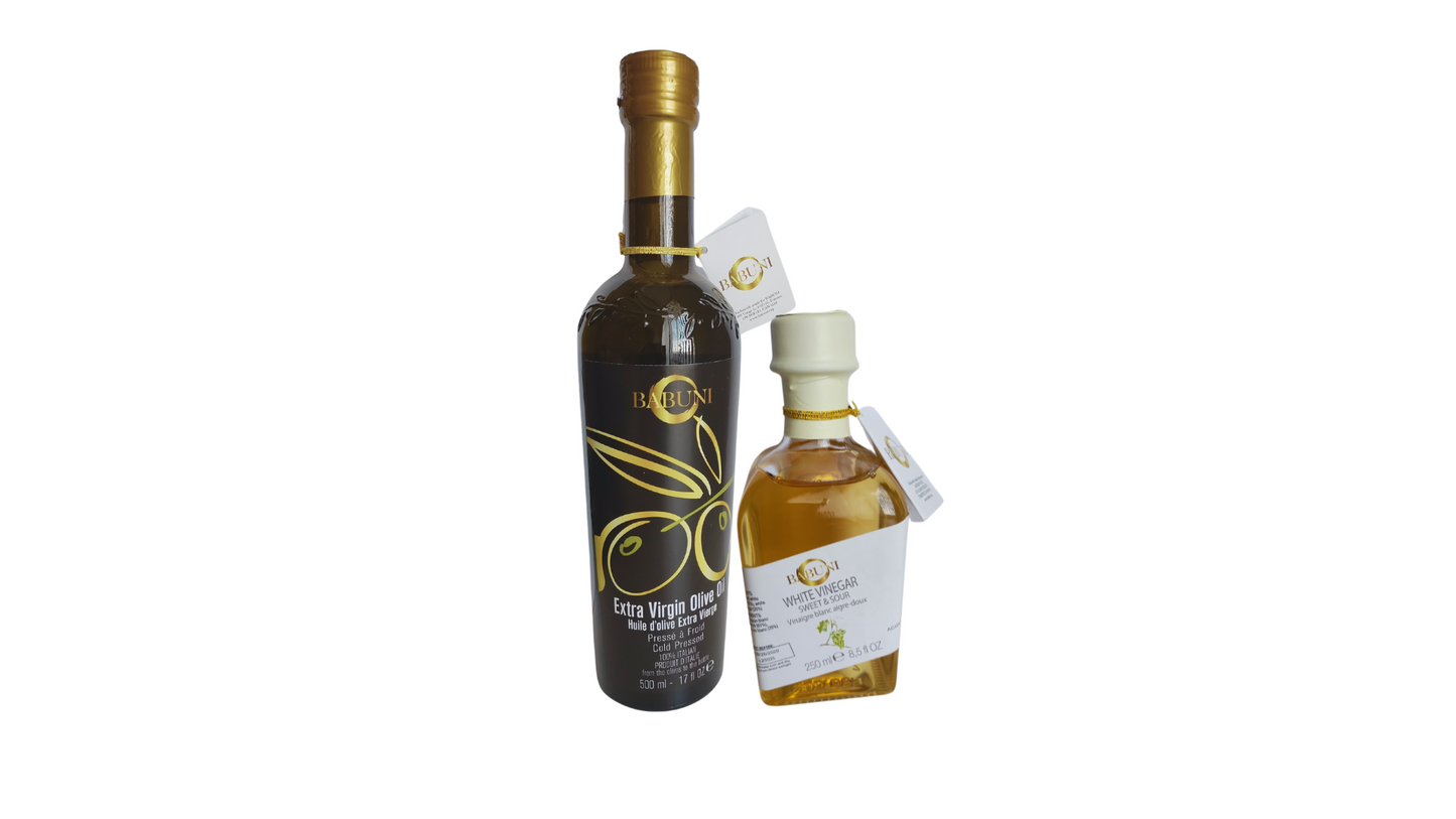 Olive Oil + White Balsamic Vinegar (Gourmet DIY Salad dressing)