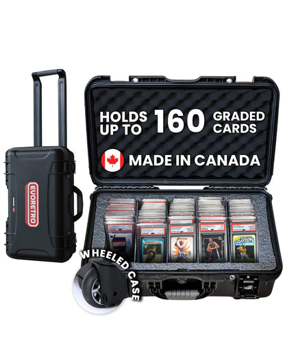 EVORETRO Étui à cartes à roulettes étanche - Contient 160 cartes certifiées