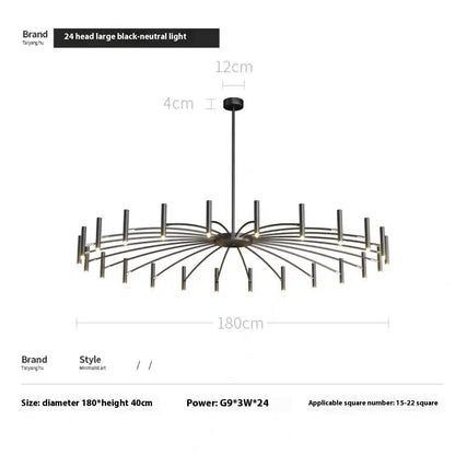 Lustre style nordique simple et moderne, tendance, minimaliste et créatif