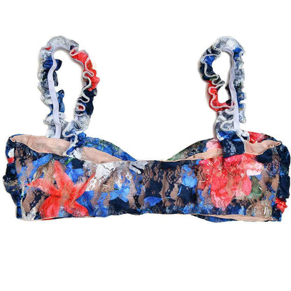Ensemble deux pièces élégant pour femme – Haut sans manches imprimé et jupe longue plissée