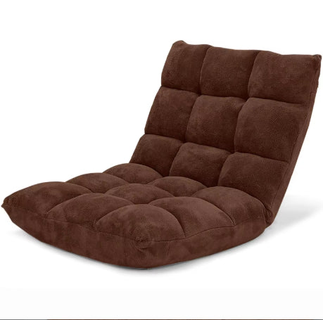 Canapé-lit paresseux pliable une place, fauteuil inclinable tatami, canapé-lit de loisir pour chambre ou balcon, déhoussable et lavable