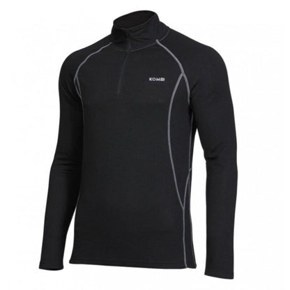 Haut zippé Kombi B2 en mélange de laine mérinos pour homme 190 g Couches de base de poids moyen Taille 2XL
