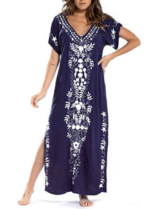 Blouse de plage imprimée pour femme Robe de plage