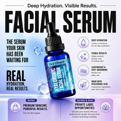 Sérum hydratant premium à l'acide hyaluronique