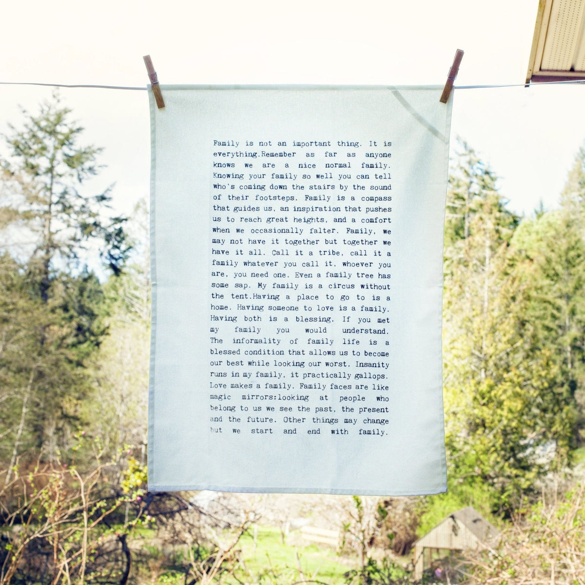 Tea Towel - Typewriter - Family