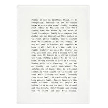 Tea Towel - Typewriter - Family