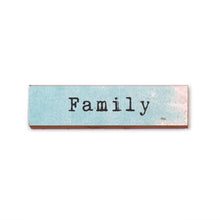 Aimant en bois - Famille