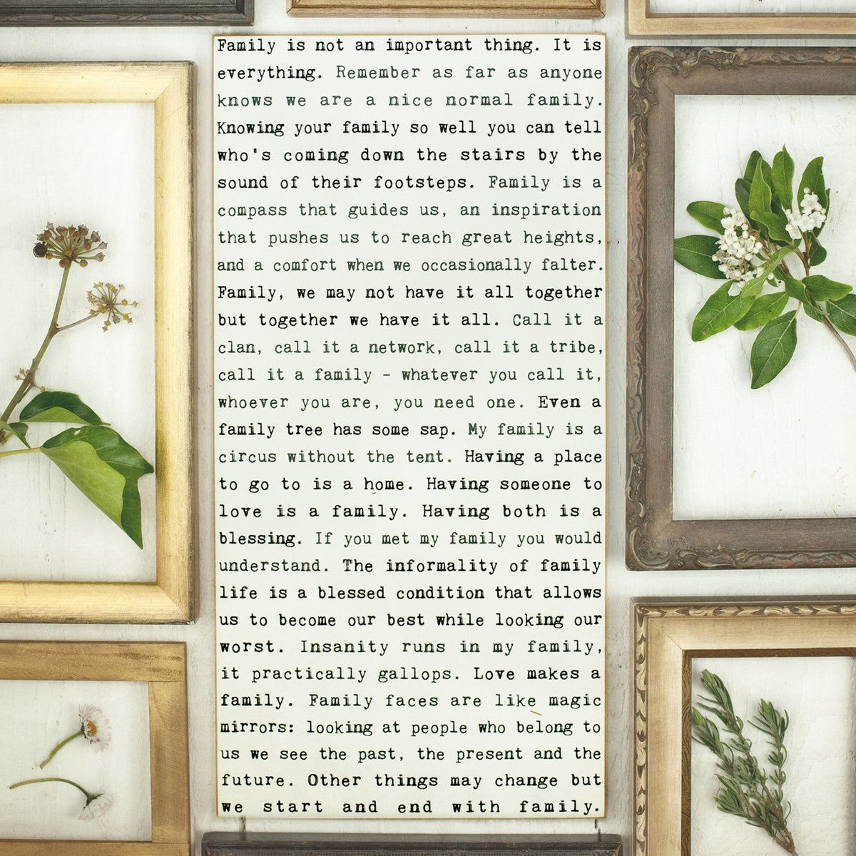 Typewriter Sign - Family