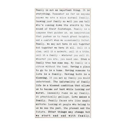 Typewriter Sign - Family