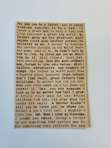 Carte postale en bois - Pères