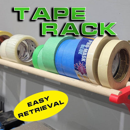 Tape Storage Rack Wall Mounted