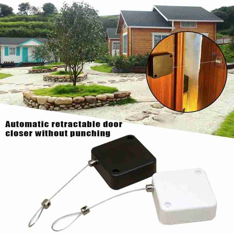 Ferme-porte automatique sans poinçon, à fermeture douce pour porte coulissante ou porte en verre, force de tension 500g-1000g.