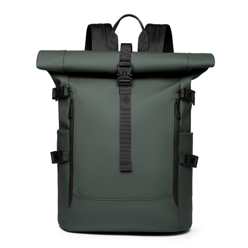 Fashionable Roll-top High-capacity Waterproof Travel Backpack