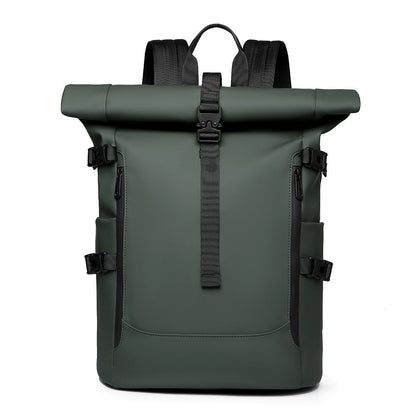 Fashionable Roll-top High-capacity Waterproof Travel Backpack
