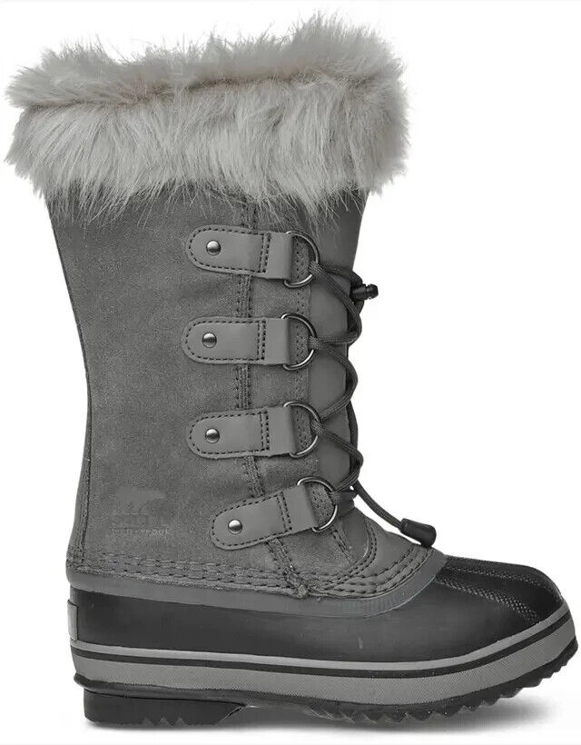 Bottes de neige isolées imperméables Sorel Youth Joan of Arctic Knit -40, taille 1