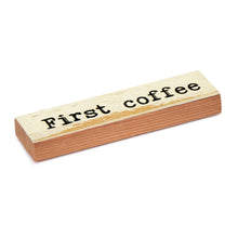 Aimant en bois - Premier café