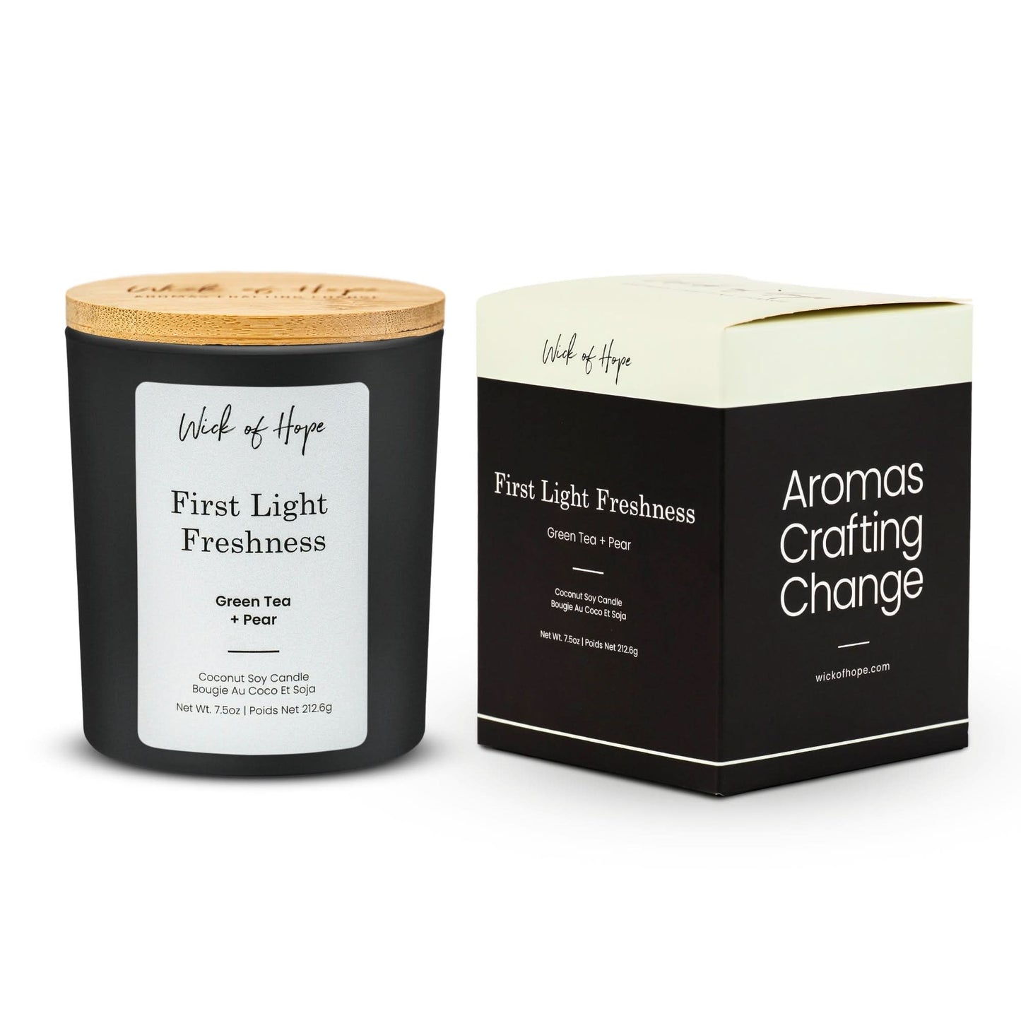 First Light Freshness Candle | Green Tea + Pear
