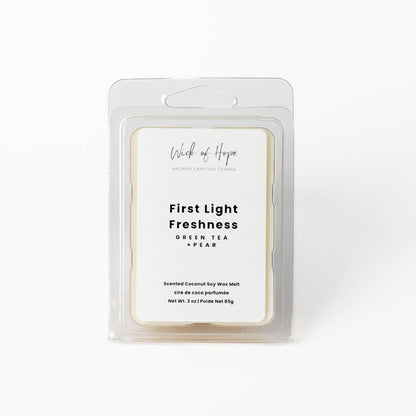 First Light Freshness Wax Melt | Green Tea + Pear