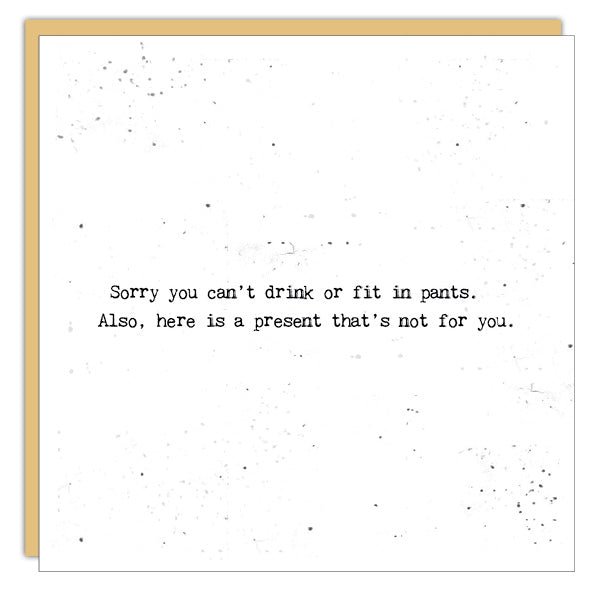 Stationery - Little Gem Card - Fit In Pants