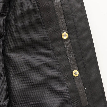 Blouson moto en cuir pour femme. Cuir de vachette léger avec poches pour protections