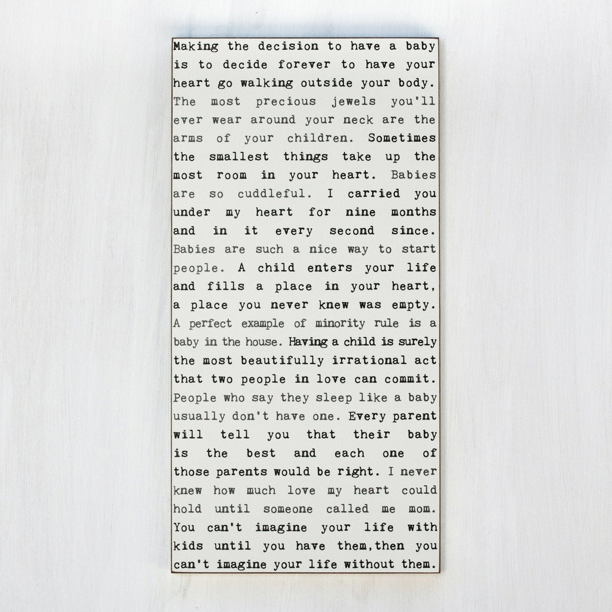 Typewriter Sign - Food Lovers