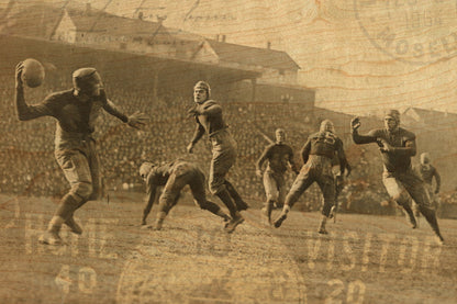 Wood Postcard - Football