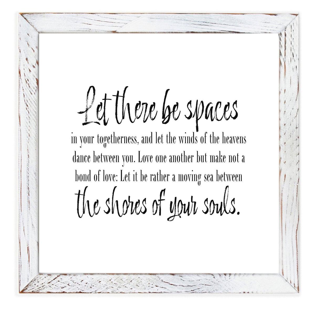 Framed Words - Let There Be Spaces