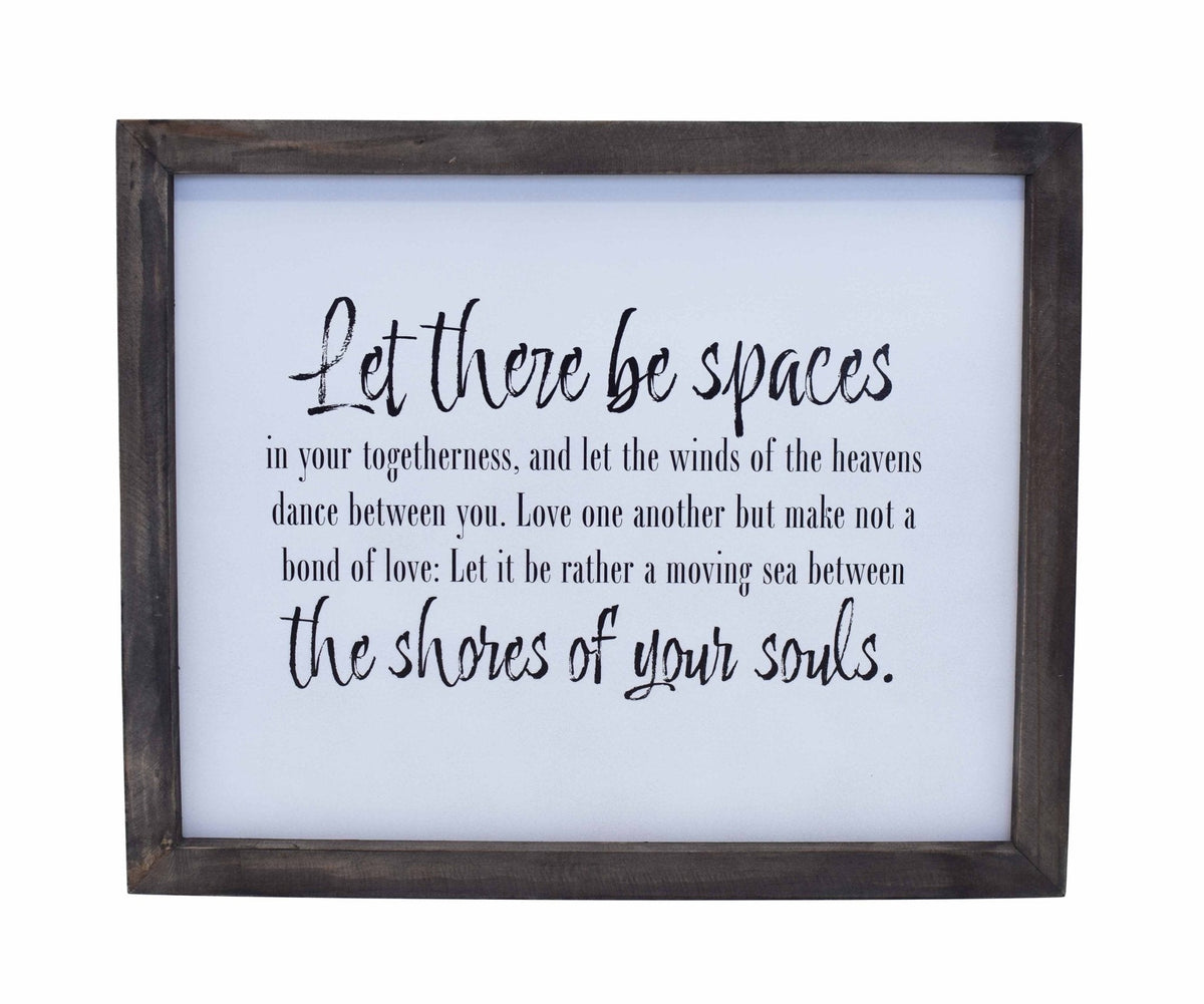 Framed Words - Let There Be Spaces
