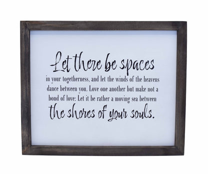 Framed Words - Let There Be Spaces