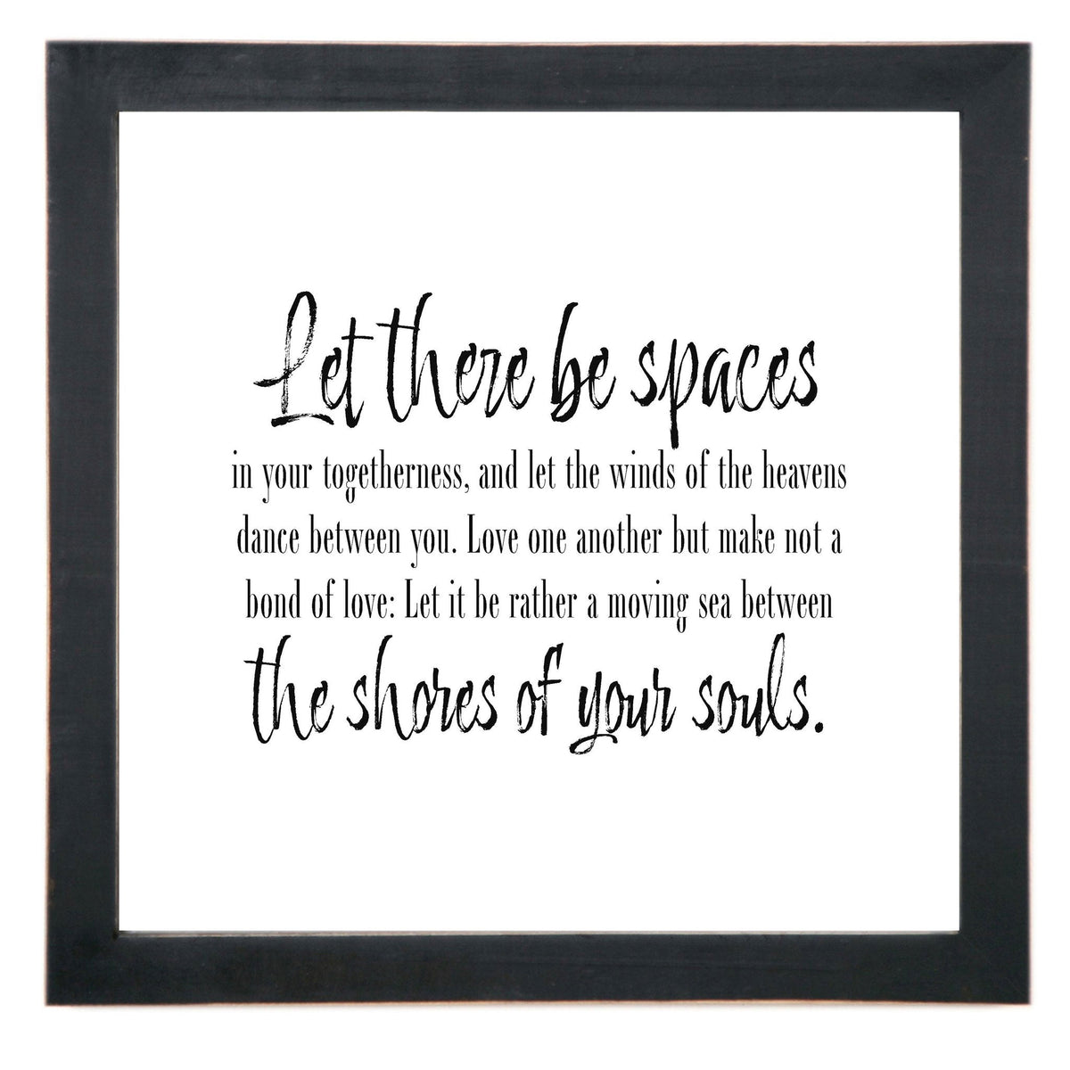 Framed Words - Let There Be Spaces