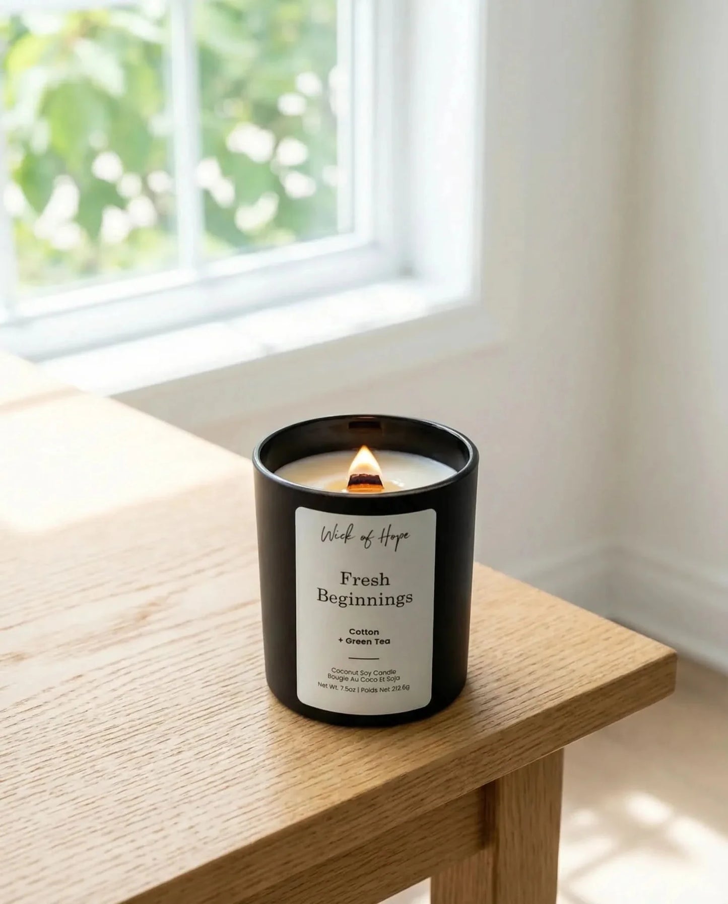 Fresh Beginnings Candle | Cotton + Green Tea
