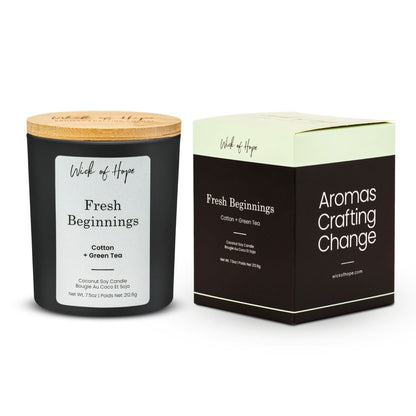 Fresh Beginnings Candle | Cotton + Green Tea