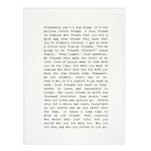 Tea Towel - Typewriter - Friendship