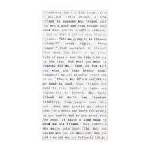 Typewriter Sign - Friendship
