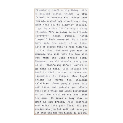 Typewriter Sign - Friendship